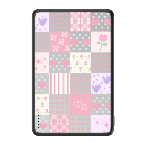 Colorful Floral Magnetic Power Bank