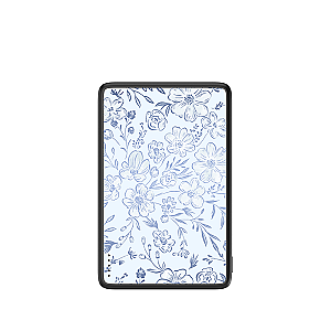 Litlle Blue Flowers Magnetic Power Bank
